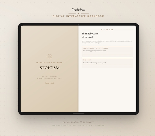 Stoicism Interactive Workbook (DIGITAL DOWNLOAD)