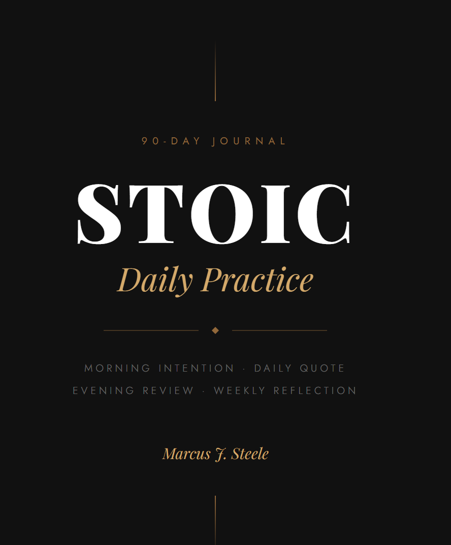 🧠 90-Day Stoic Journal Apply What You Learn (DIGITAL DOWNLOAD)