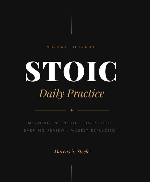 🧠 90-Day Stoic Journal Apply What You Learn (DIGITAL DOWNLOAD)
